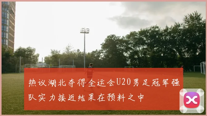 热议湖北夺得全运会U20男足冠军强队实力接近结果在预料之中